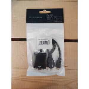New HDMI to VGA with Audio Cable
